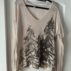Bethany Mota Winter Tree Sweater XL